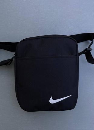 Барсетка nike чорна сумка на плечо / мессенджер найк