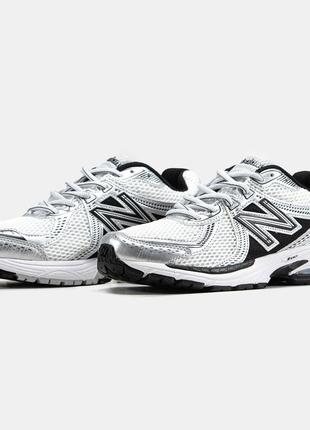 Мужские кроссовки new balance 860 v2 silver black white 40-41-42-43-44-45