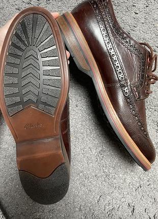 Туфли броги clarks 45 размер6 фото