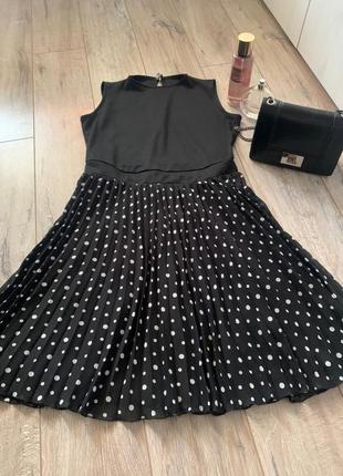 Платье в горошек плисе 3