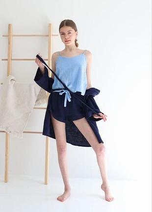 Комплект тройка из жатого хлопка