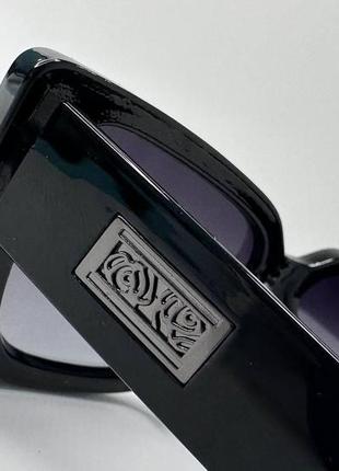 Очки солнцезащитные женские пластиковые прямоугольные широкие дужки поляризационные линзы