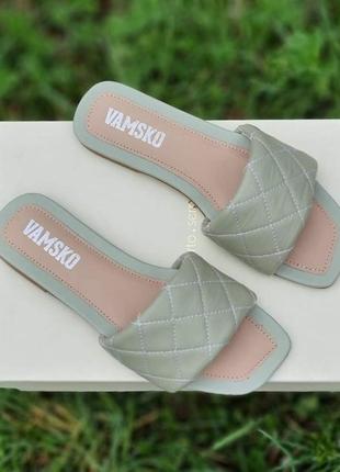 Шкіряні жіночі шльопанці, шльопки 36 37 39 40 розмір FUCHSIA