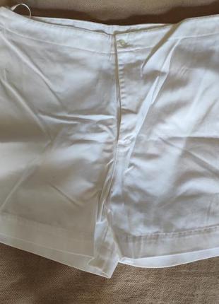 Идеальные белые коттоновые шорты1 фото