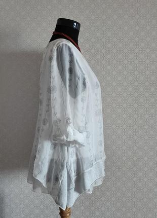 Итальянская легкая блуза вискоза70%,шелк 30%6 фото