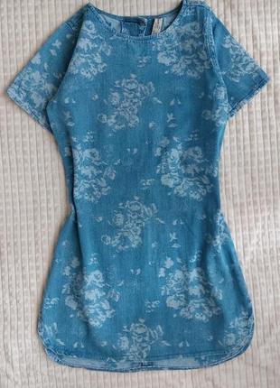 Джинсовое платье прямого кроя, размер s/363 фото
