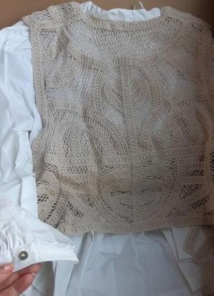 Zara -60% 💛 сукня етно вязка розкішна котон стильна xs, s, м, l7 фото