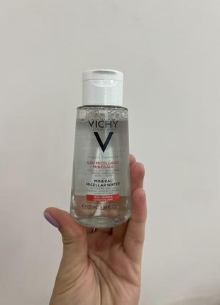 Міцелярна вода  для зняття макіяжу vichy purete thermale micellaire solution 100 мл