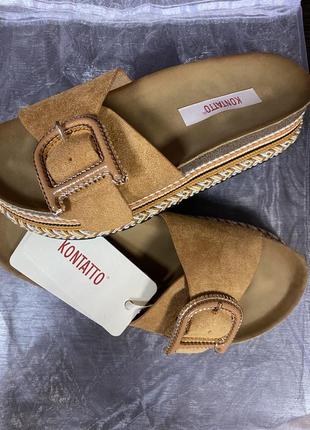 Стильные шлёпки босоножки kontatto 😍 италия 🇮🇹