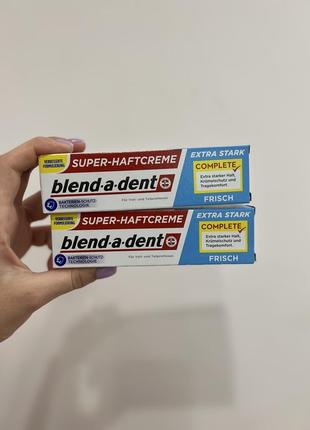 Клей для зубных протезов для ощущения свежести blend-a-dent extra stark fresh 47г1 фото