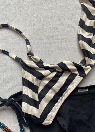 Роздільний чорно-білий купальник topshop2 фото