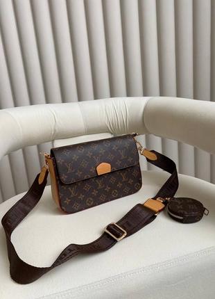 Сумочка lv multi pochette brown