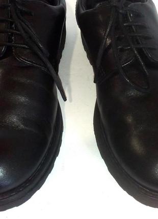 🌟 шкіряні шкільні туфлі для хлопчика від marks & spencer, р.33 код w33026 фото