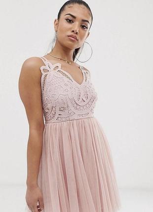 Нежно розовое мини платье asos2 фото