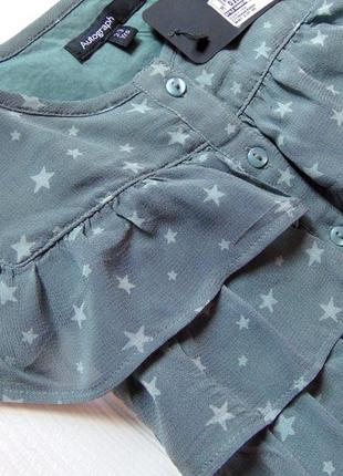 M&s. розмір 2-3 роки. нова стильна зоряна блуза для дівчинки2 фото