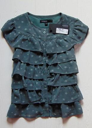 M&s. размер 2-3 года. новая стильная звёздная блуза для девочки