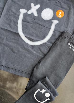 Комплект легінси лосини футболка