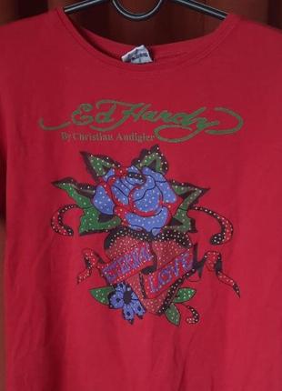 Женская футболка ed hardy