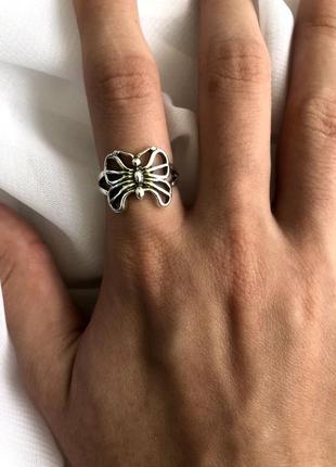 Модное кольцо бабочка2 фото