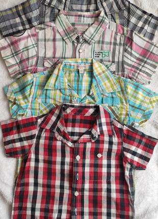 Рубашки с коротким рукавом для мальчика 2-3 лет