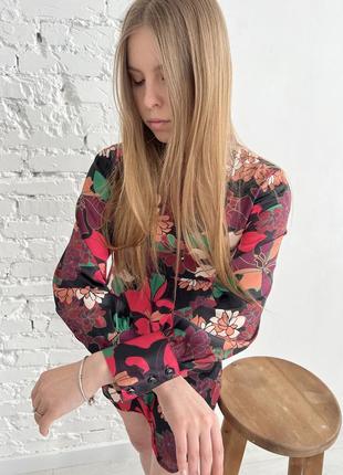 Супер платье с цветочным принтом модель zara9 фото