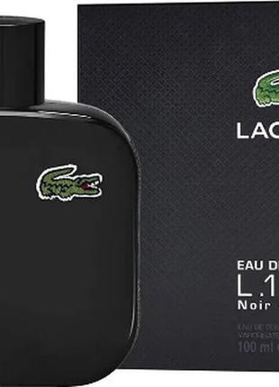 Мужская туалетная вода lacoste eau de lacoste l.12.12 noir intense (лакост эква де лакост л. 12.12 ноир)100мл