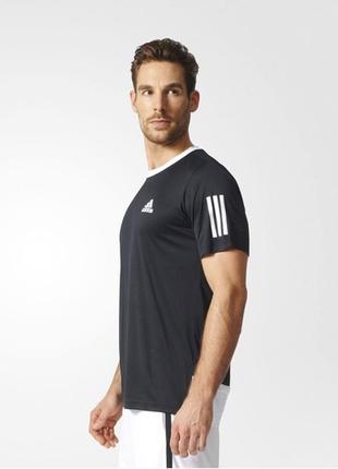 Мужская футболка оригинал adidas men’s club t-shirt b45846 climacool дышит защита от ультрафиолета8 фото