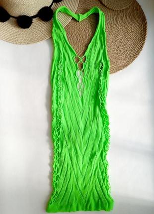 Бутылое платье сетка/эротическое белье/ неоново- зеленое платье/сексуальное платье4 фото