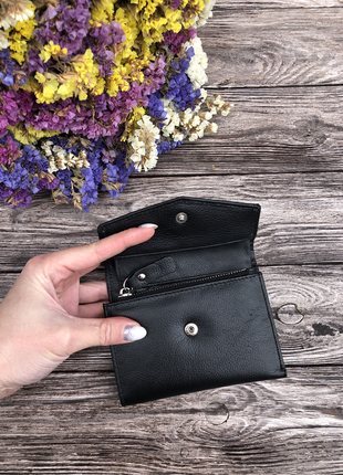 Женский кожаный мини кошелек, небольшой кошелек фирмы dr.bond ws-3 black3 фото