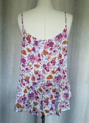 100% вискоза женская летняя вискозная блузка блузка майка штапель мелкий цветок легкая пляжная яркая10 фото