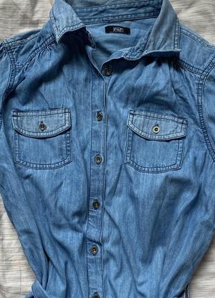Сукня - рубашка джинсова f&amp;f4 фото