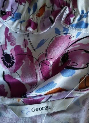 100% вискоза женская летняя вискозная блузка блузка майка штапель мелкий цветок легкая пляжная яркая4 фото