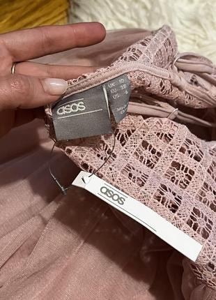 Нежно розовое мини платье asos7 фото