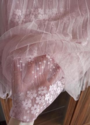 Фатиновая юбка миди на подкладке3 фото