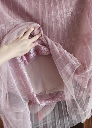 Фатиновая юбка миди на подкладке2 фото