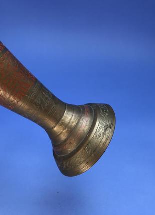 Висока ваза латунь 3