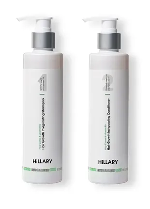 Шампунь + кондиціонер для росту волосся hillary hop cones & b5 hair growth invigorating