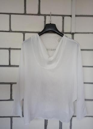 Нежная винтажная белая блузка8 фото