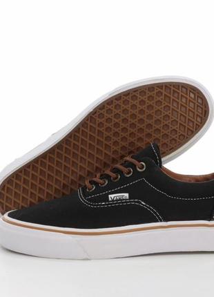 Мужские черные с коричневым кеды vans era 🆕 кроссовки ванс