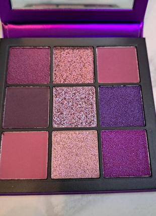 Палетка тіней для повік huda beauty amethyst obsessions eyeshadow palette3 фото