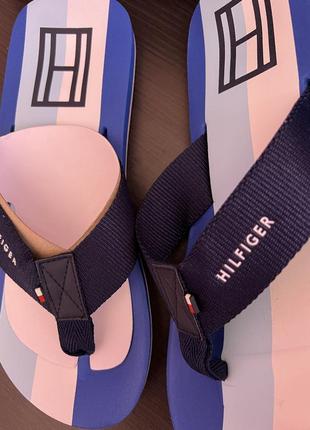 Вьетнамки tommy hilfiger dakin blue multi оригинал5 фото