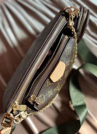 Сумочка louis vuitton multi (green - brown) 4