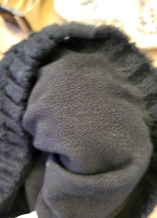 Лот набір комплеки шарф теплий довгий бубон шапки зима теплі фліс вовна жіночі дівчинка4 фото