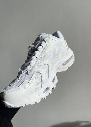 Nike air max 96 ii triple white жіночі топові білі кросівочки в сітку літні весняні демі весна літо белые кроссовки найки в сетку летние скидка знижка10 фото