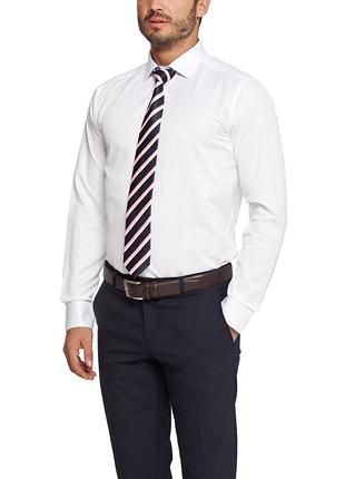 Чоловіча сорочка lc waikiki / лз вайкікі білого кольору в дрібну клітку