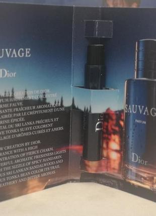 Dior sauvage parfum одеколон для чоловіків, 1 мл