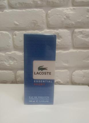 Lacoste essential sport мужская туалетная вода 100 ml лакоста эссеншиал спорт мужской парфюм духи мужские