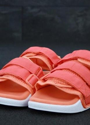 Спортивні сандаліі adidas sandals corral adilette (жіночі адідас коралового кольору)37-405 фото