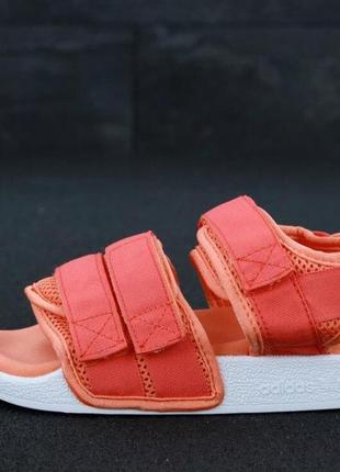 Спортивні сандаліі adidas sandals corral adilette (жіночі адідас коралового кольору)37-402 фото