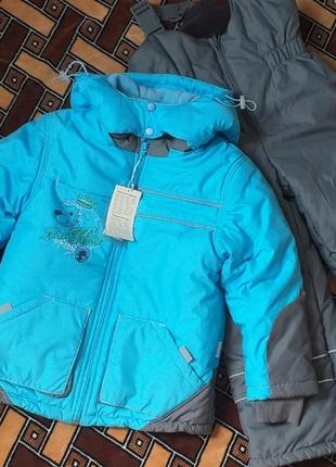 Зимовий комплект, зимовий комбінезон, зимова куртка та напівкомбінезон бембі1 фото